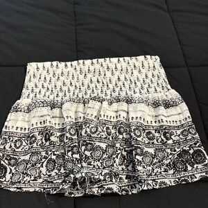 Express Monochrome Textured Skirt